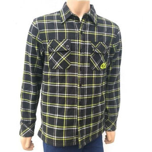 Oakley Flannel Shirt Mens Plaid Lightweight Jacket Button Down Shirt Sz Small